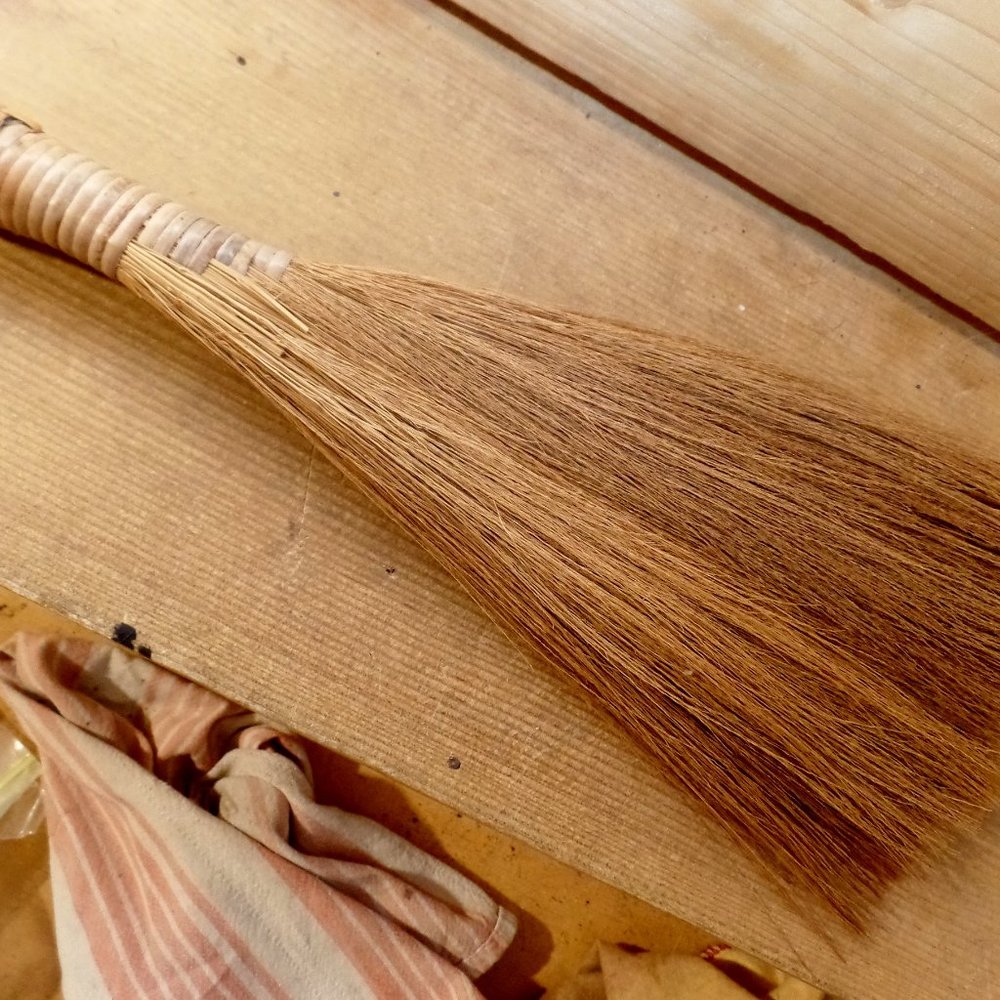 Primitive Turkey Wing Angel Wing Whisk Broom 14 Inch - Picture 10 of 11